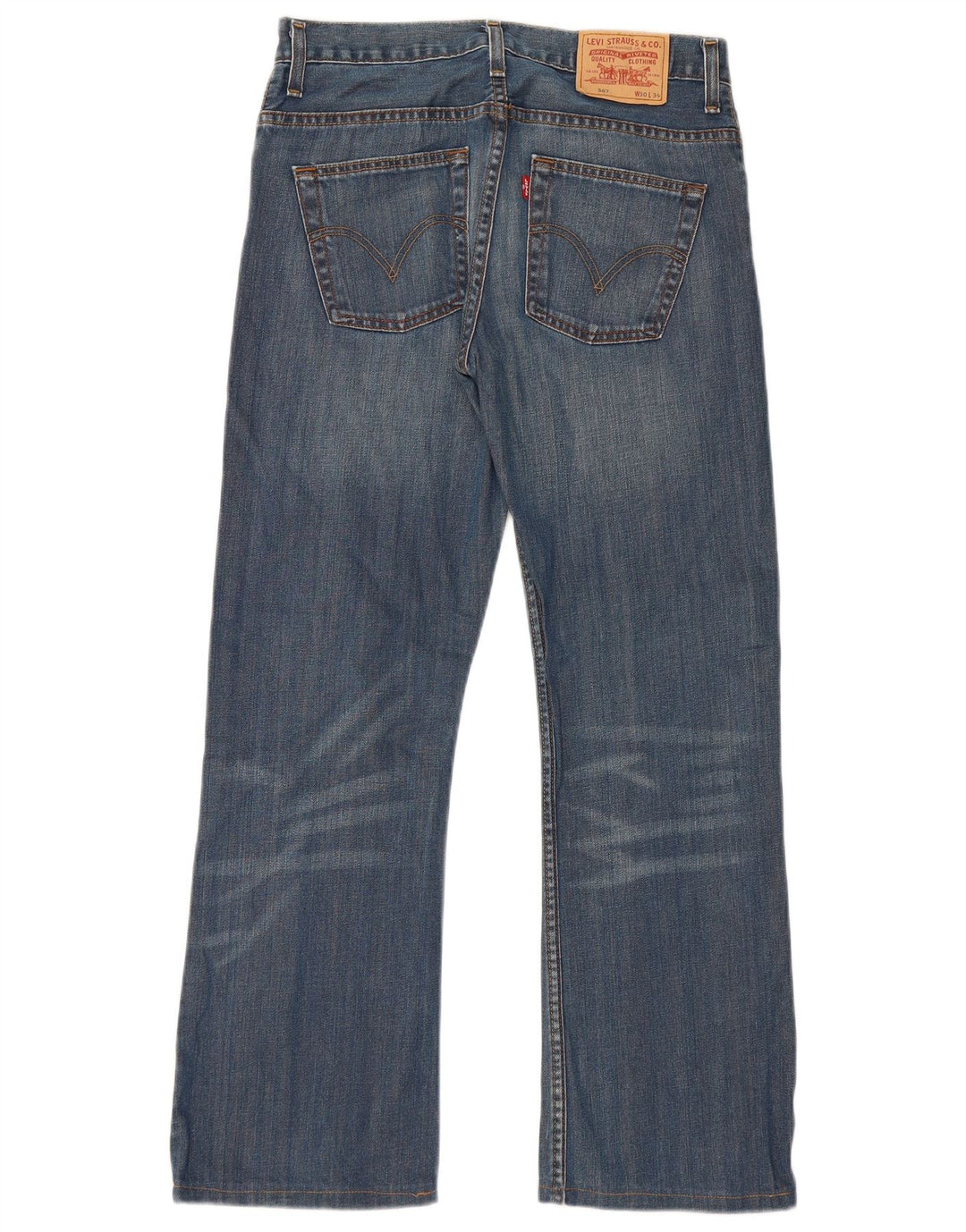 Męskie jeansy Levi's 507 Bootcut W30 L30 Niebieska bawełna