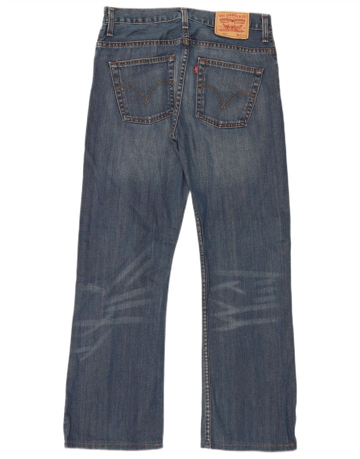 Męskie jeansy Levi's 507 Bootcut W30 L30 Niebieska bawełna