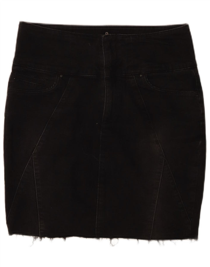 Damska mini spódniczka dżinsowa Zara EU 40 Medium W30 Czarna bawełna