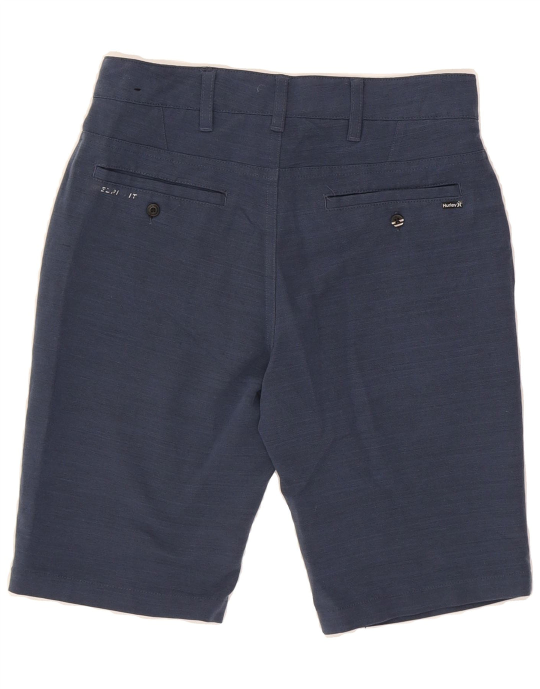 HURLEY Boys Chino Shorts 13-14 Years W26 Navy Blue Polyester Vintage Hurley and Second-Hand Hurley from Messina Hembry 