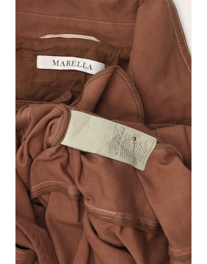 Damski trencz Marella UK 10 Small Brown Cotton