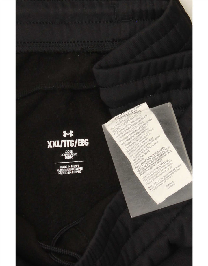 Męskie spodnie dresowe o luźnym kroju Under Armour 2XL, czarny poliester