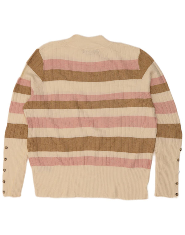 Marks & Spencer Damski sweter z golfem, UK 16, duży, wielokolorowy