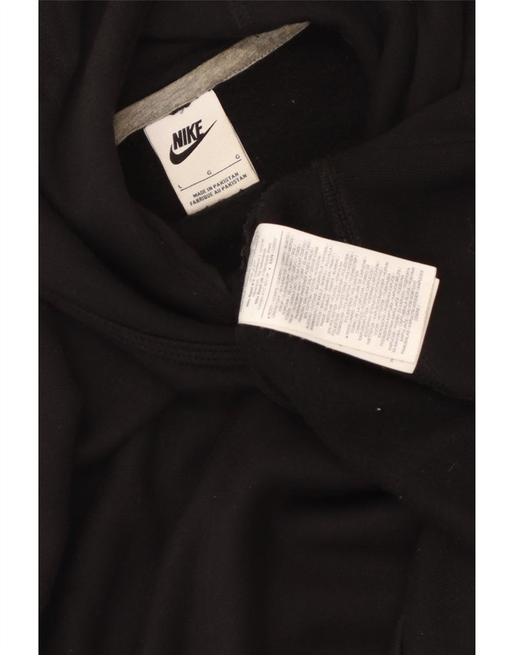 Męski sweter z kapturem NIKE, duży, czarny, bawełniany