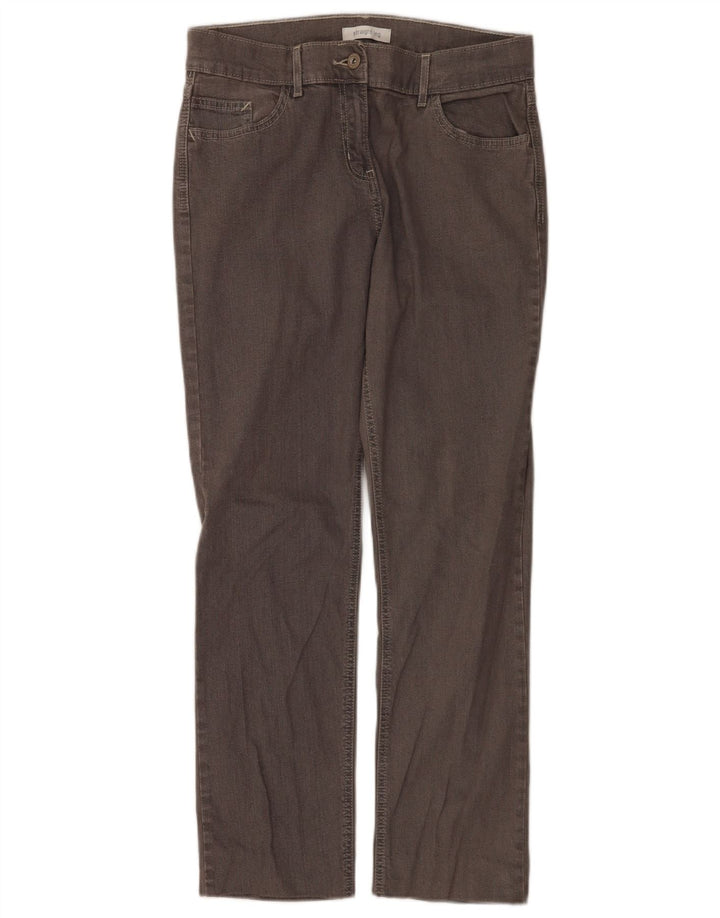 Marks & Spencer Damskie proste dżinsy UK 12 Medium W30 L28 Szara bawełna