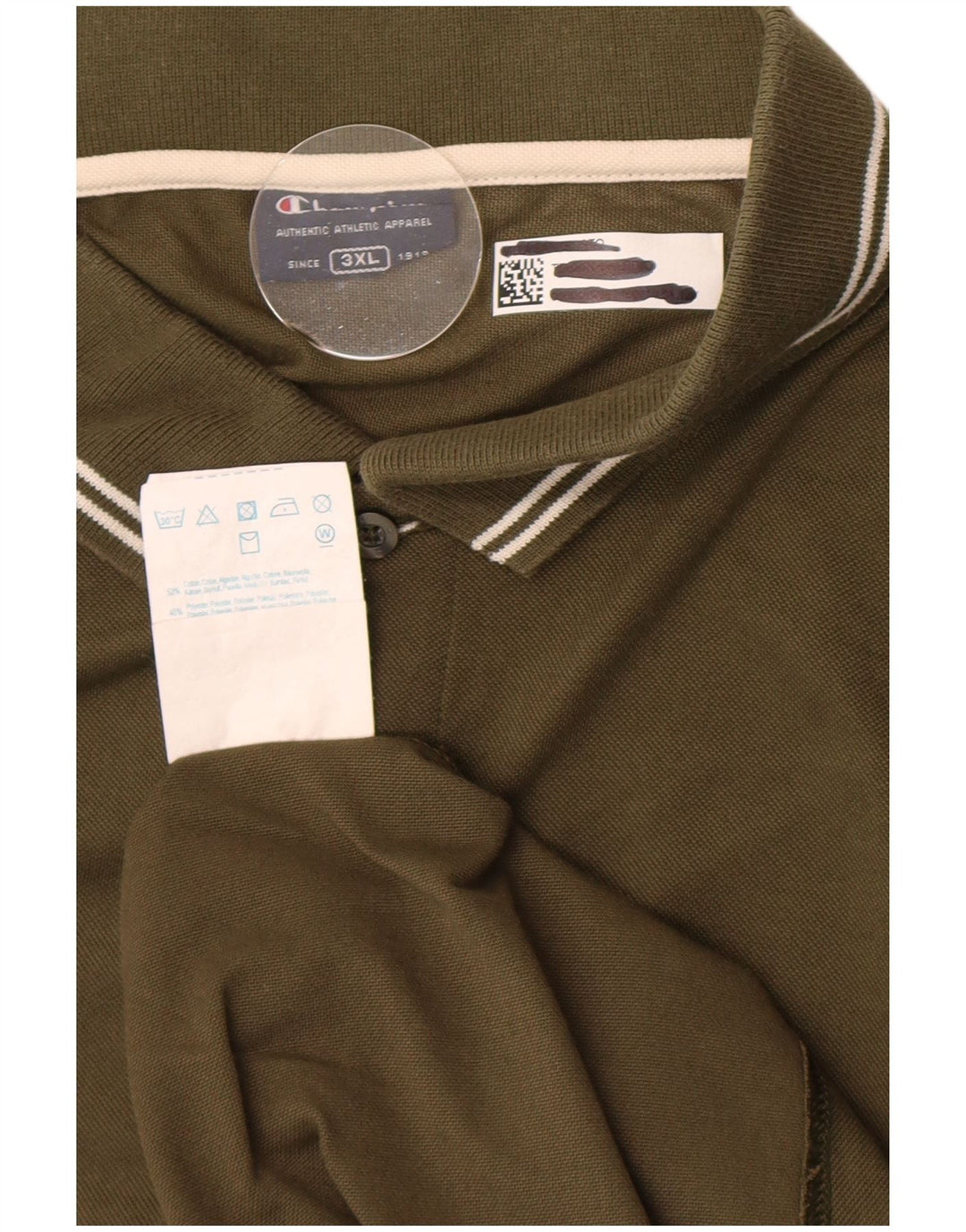 Męska koszulka polo Champion, bawełniana, khaki, 3XL