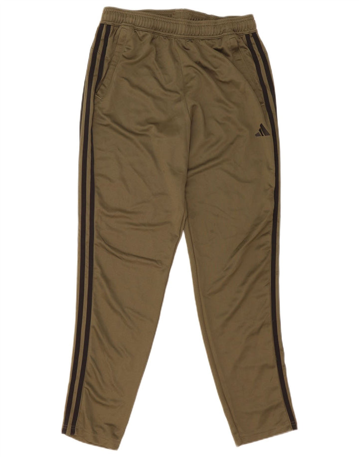 Męskie spodnie dresowe Adidas Aeroready, średni khaki, poliester