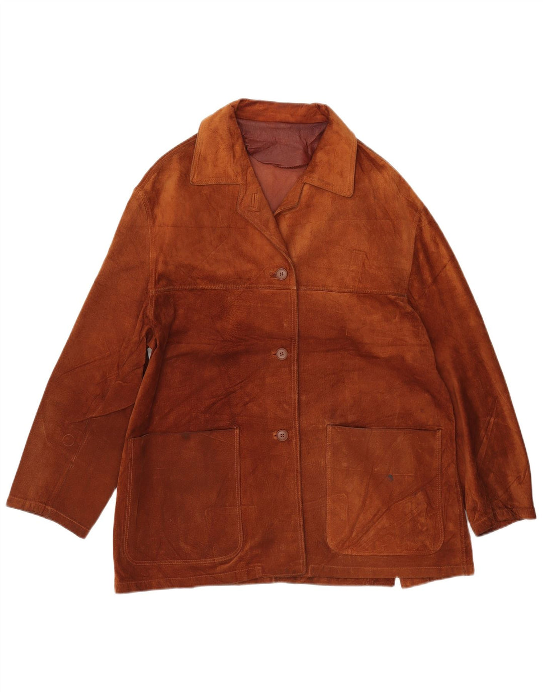 CONBIPEL Damska kurtka zamszowa IT 46 duża brązowa skóra