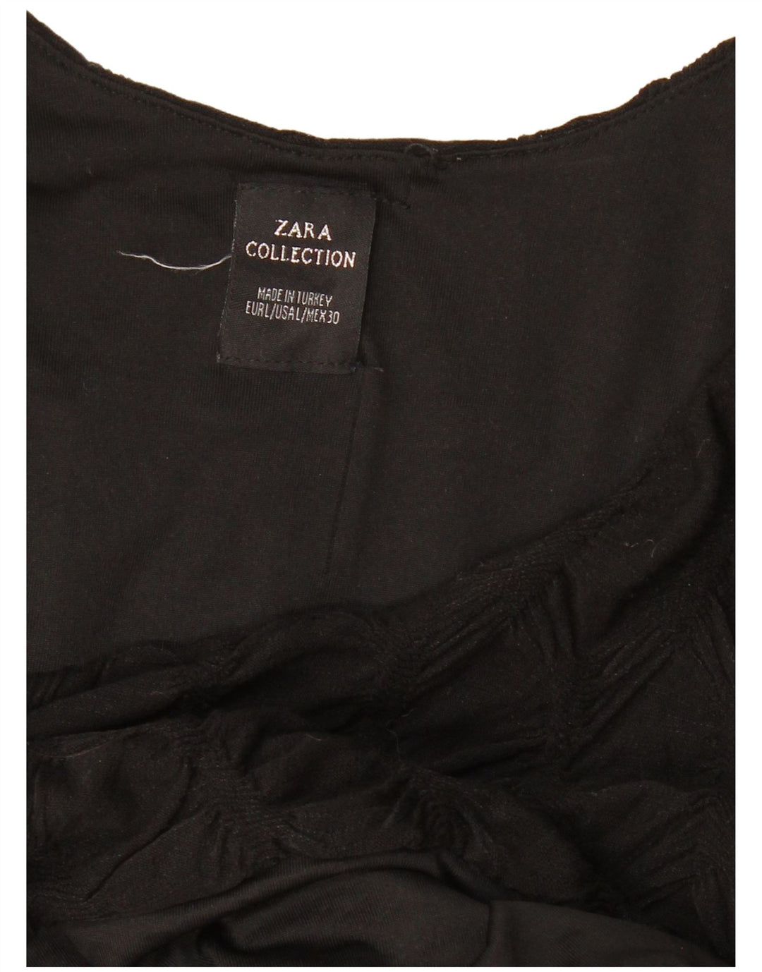 Damska sukienka płaszczowa z długim rękawem ZARA UK 14, duża czarna