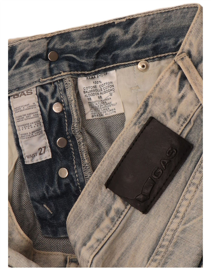 Damskie spodenki jeansowe Gas W27 Small Blue Cotton