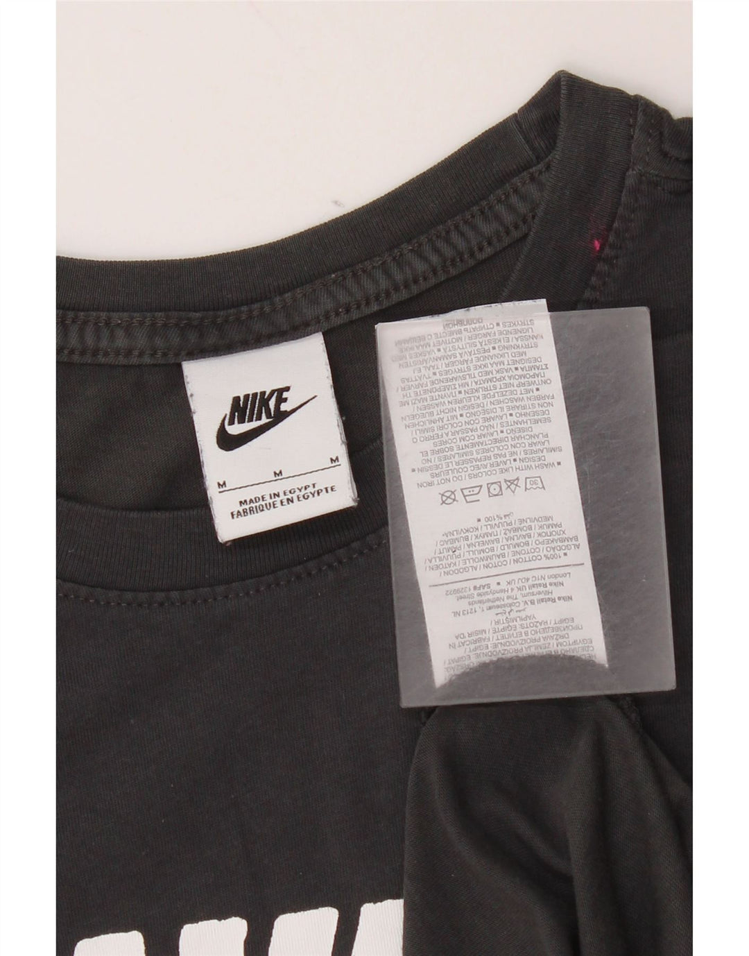 Męski T-shirt z grafiką Nike, średnioszary, bawełniany