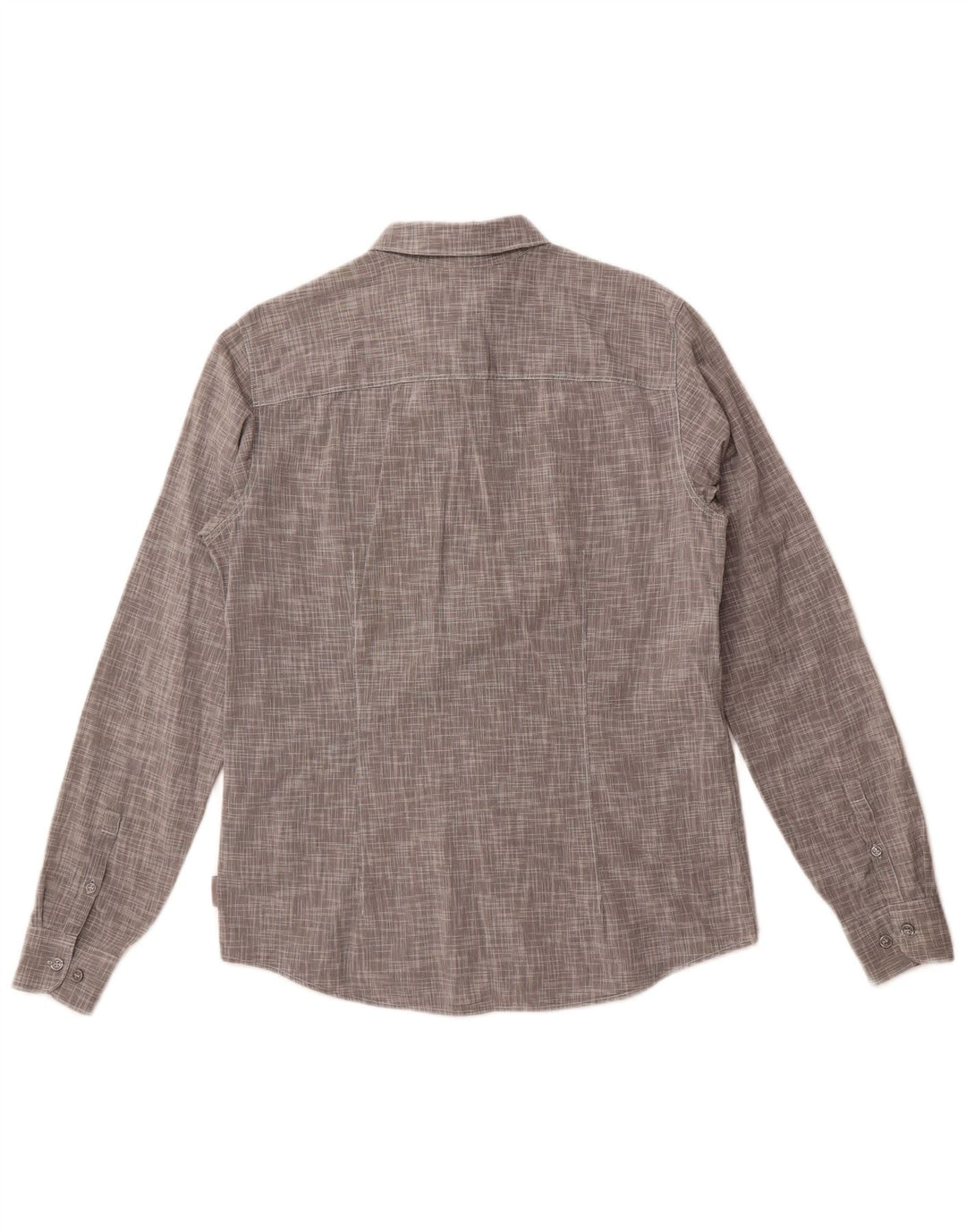 Męska koszula slim fit Calvin Klein Jeans Średnioszara bawełniana w plamki