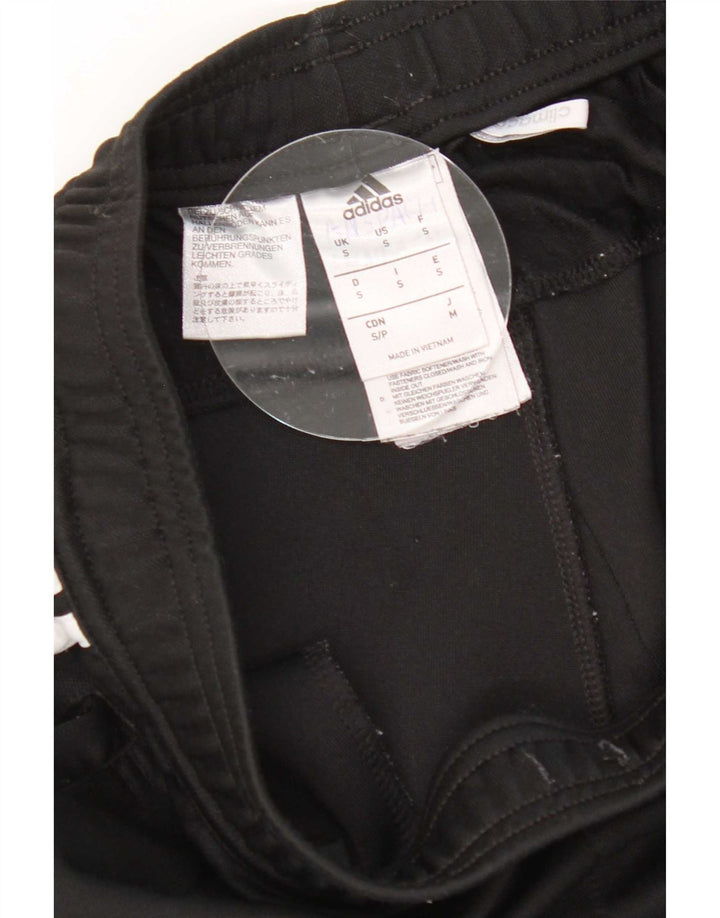 Damskie spodnie dresowe Adidas Climalite UK 10, małe, czarne, poliestrowe