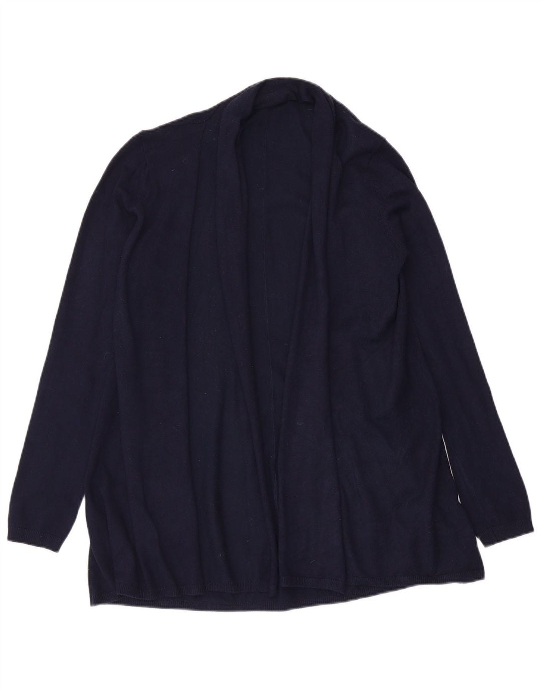Sweter damski Zara z otwartym kardiganem UK 12, średni granatowy