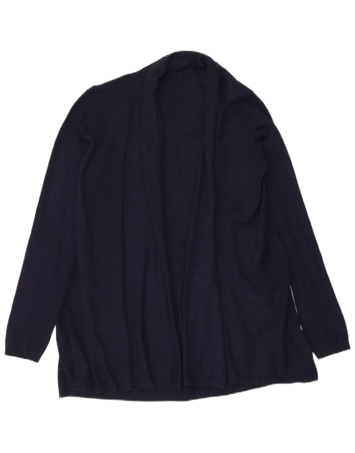 Sweter damski Zara z otwartym kardiganem UK 12, średni granatowy
