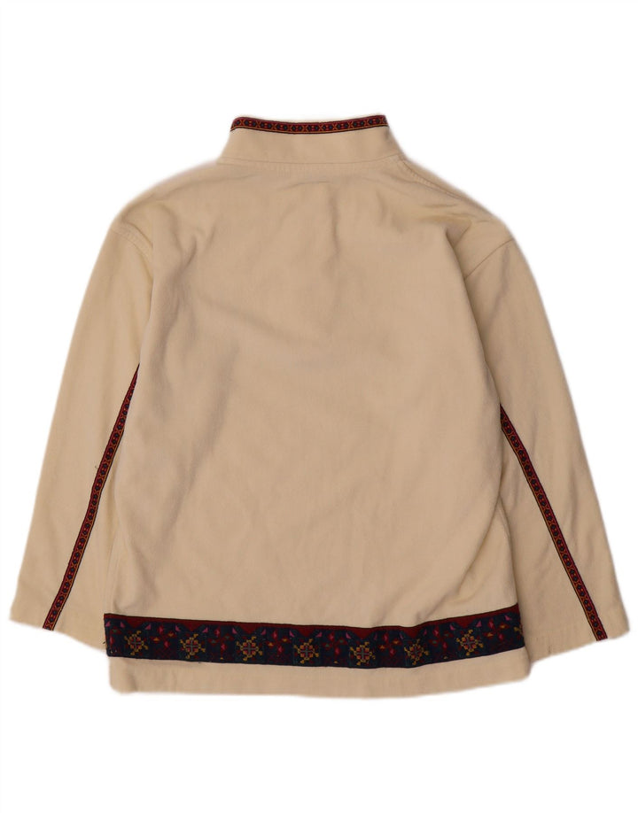 Damski sweter polarowy Fila z guzikami pod szyją IT 44 Średni Beżowy Fair Isle