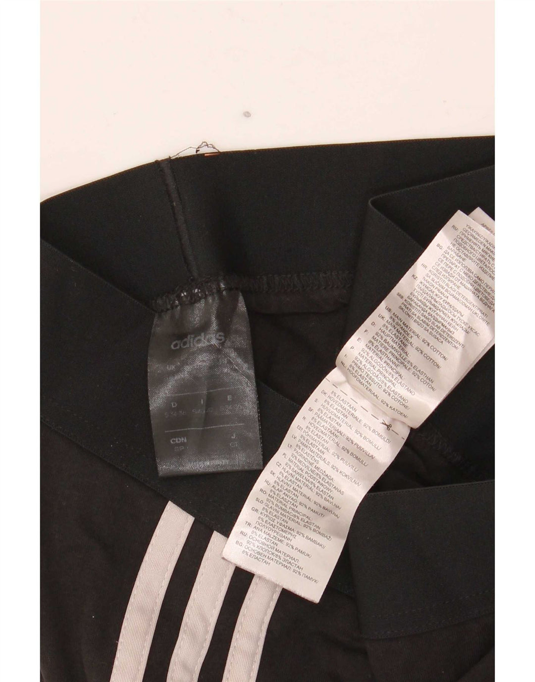 Legginsy Damskie Adidas UK 8 Małe Czarne Bawełniane