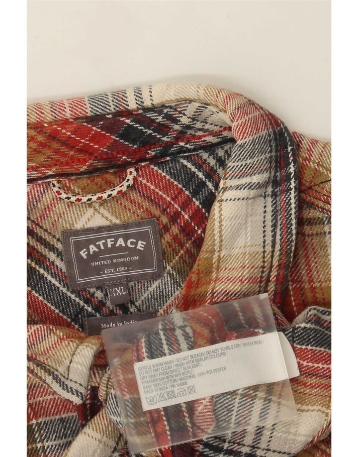Koszula flanelowa męska Fat Face 2XL, wielobarwna, bawełniana w kratę