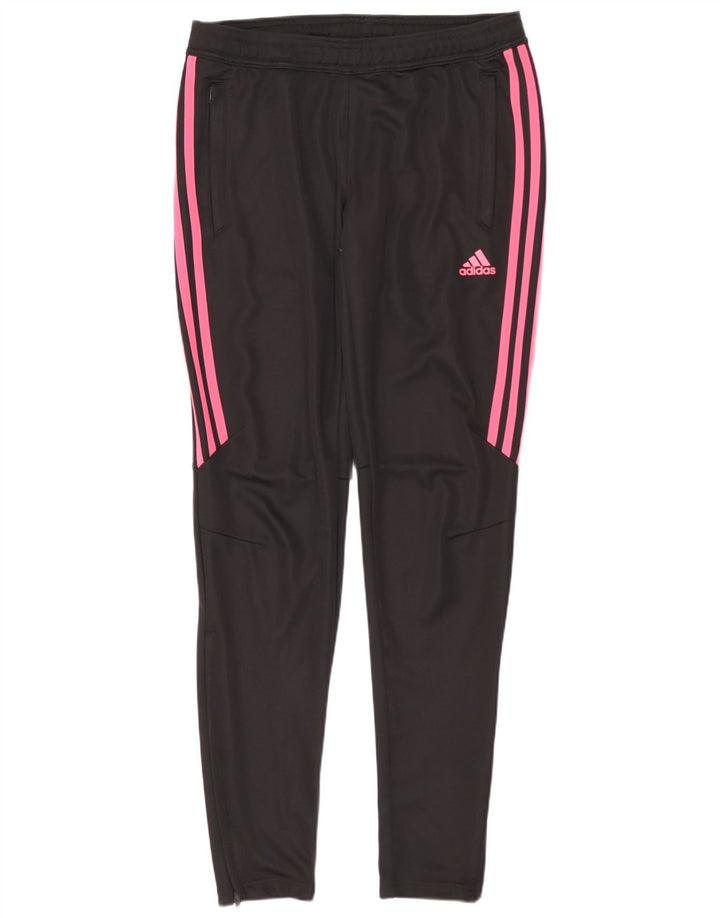 Damskie spodnie dresowe Adidas Climacool UK 8/10, małe, czarne, poliestrowe