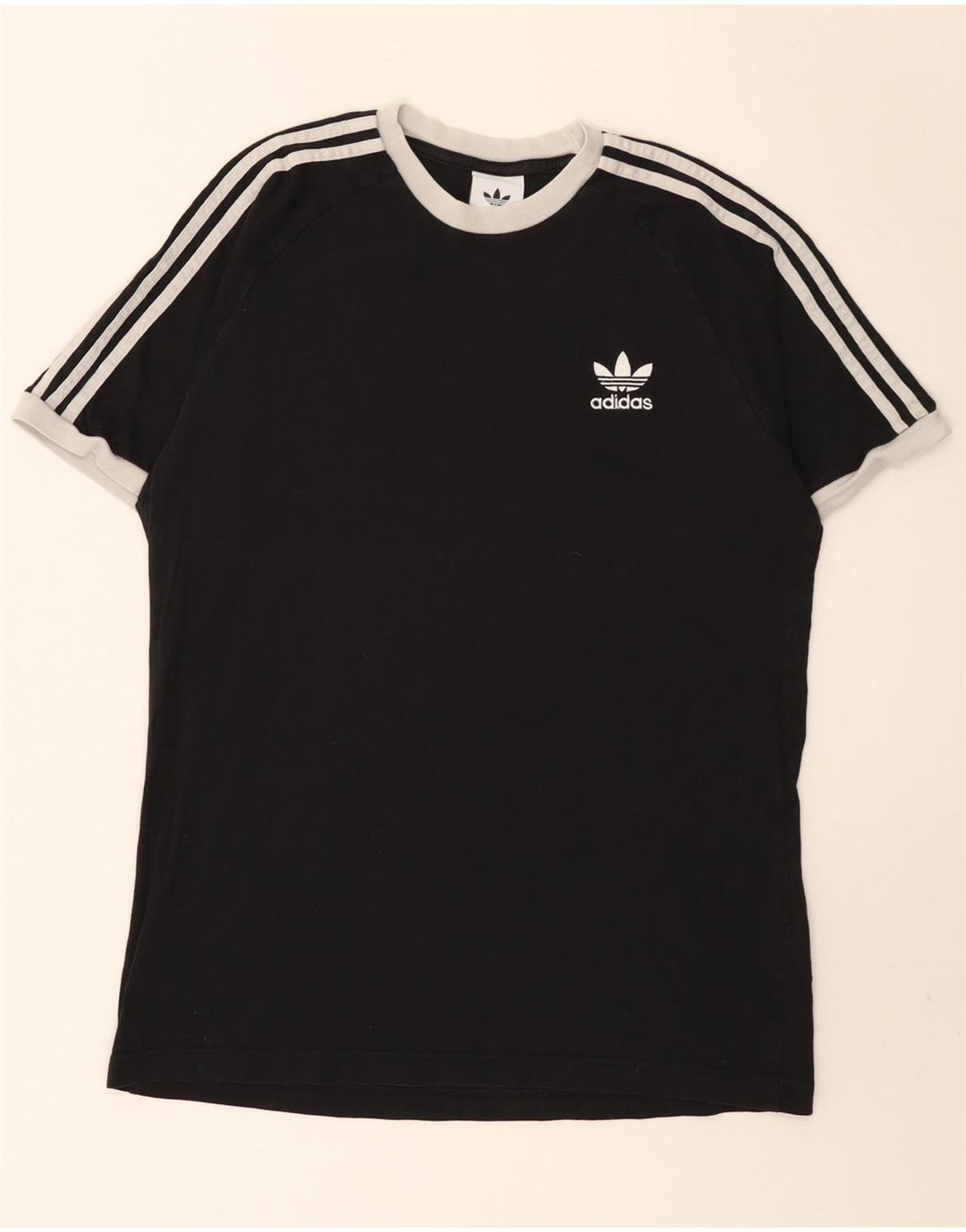 Adidas Męski T-shirt Top Średni Czarny Bawełniany