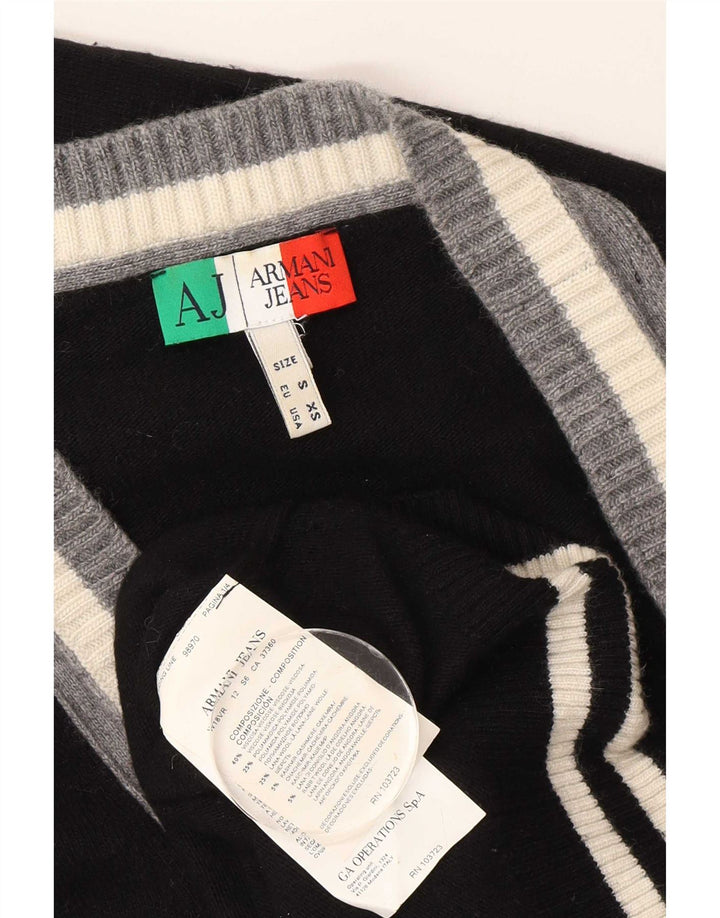 Męski sweter rozpinany Armani Jeans, mały, czarny, wiskozowy