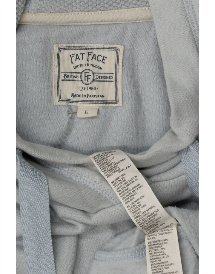 Męski sweter z kapturem Fat Face, duży, niebieski, bawełniany