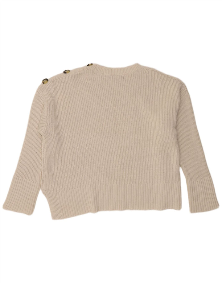 Marks & Spencer Damski sweter oversize z okrągłym dekoltem, UK 20 2XL, beżowy