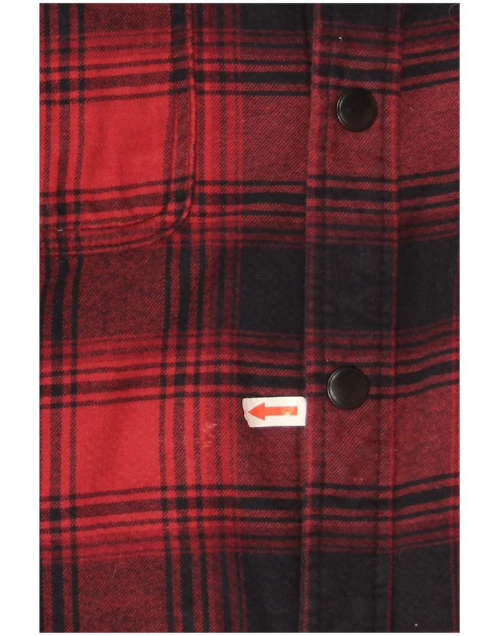 Marks & Spencer Męska koszula flanelowa o regularnym kroju 2XL w czerwoną kratkę
