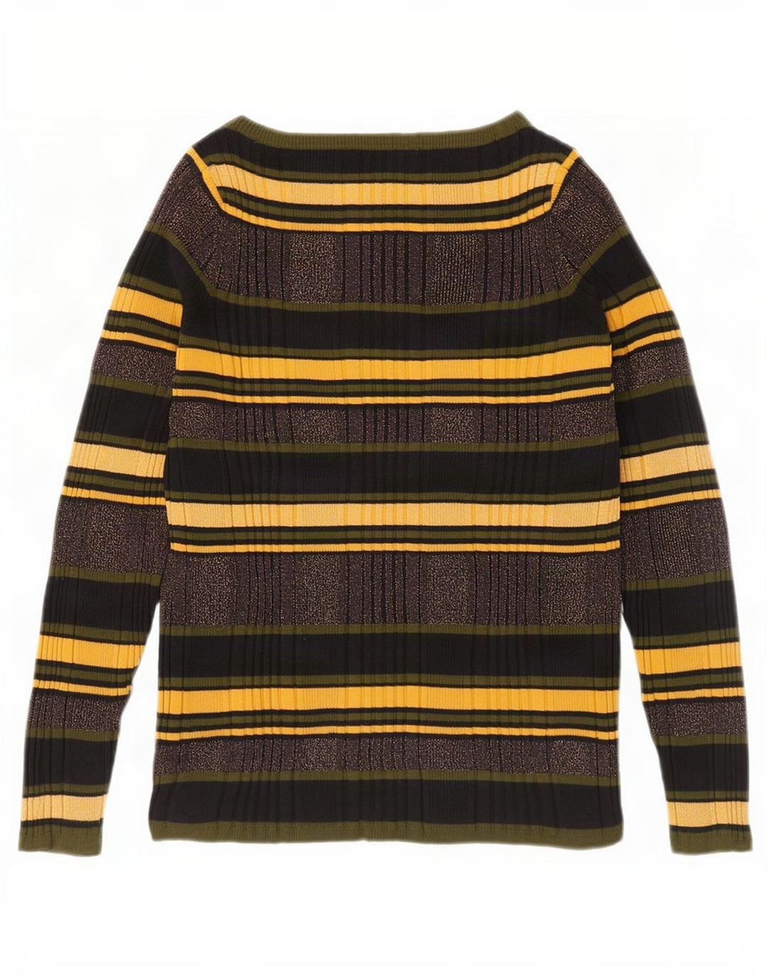 Marks & Spencer Damski sweter z dekoltem w łódkę, UK 16, duży, wielokolorowy