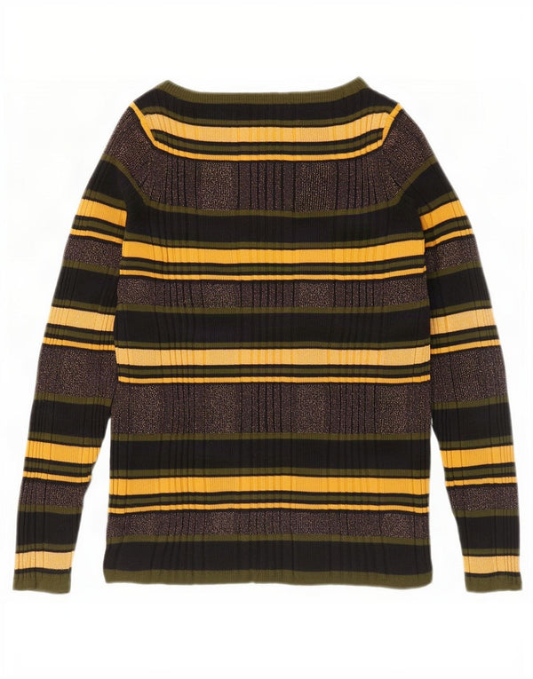 Marks & Spencer Damski sweter z dekoltem w łódkę, UK 16, duży, wielokolorowy
