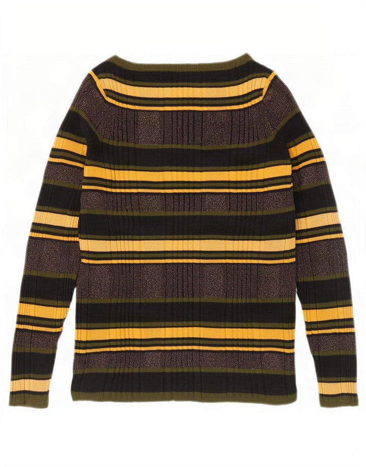 Marks & Spencer Damski sweter z dekoltem w łódkę, UK 16, duży, wielokolorowy