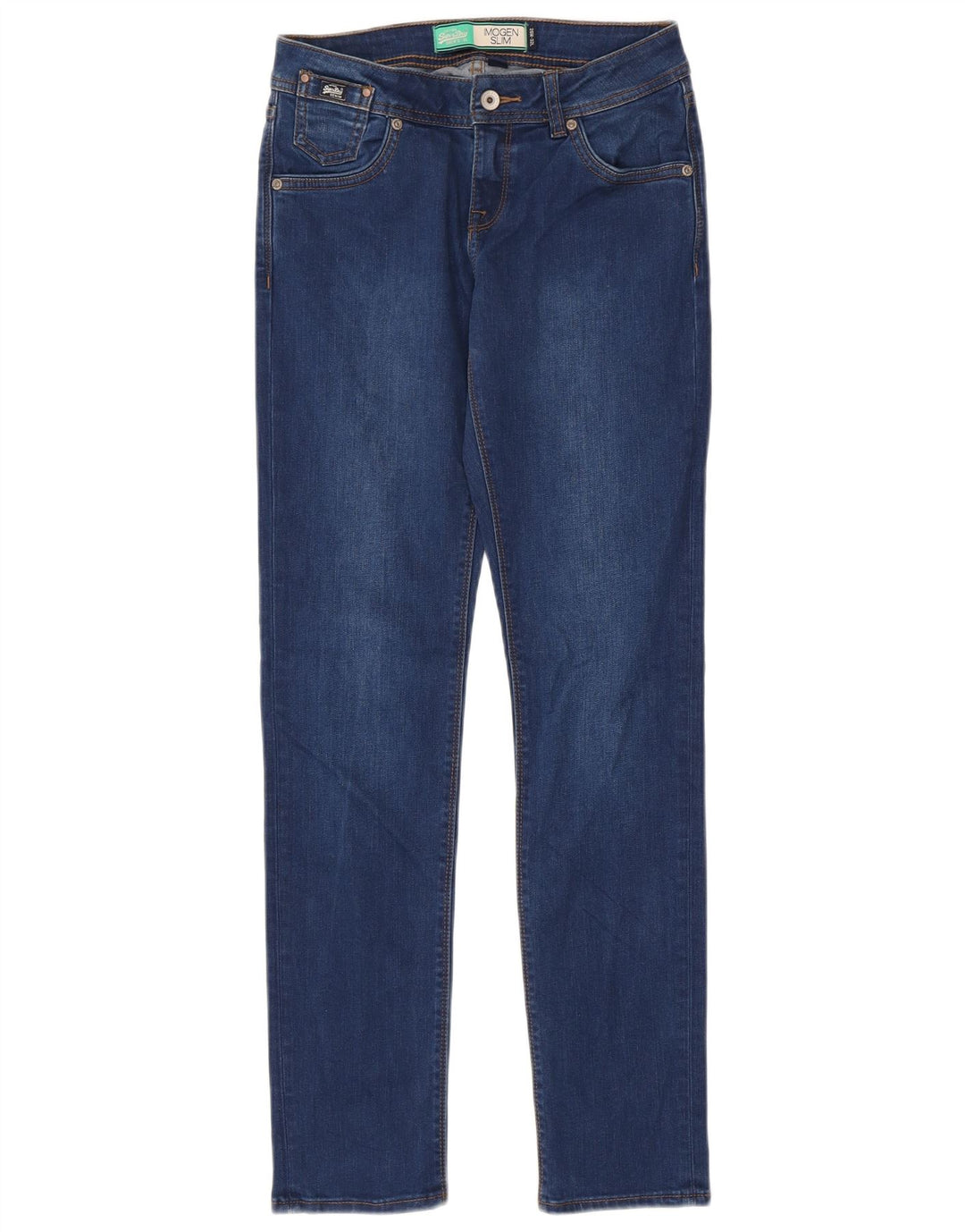 Damskie jeansy Superdry Imogen Slim W26 L32 Niebieskie, bawełniane