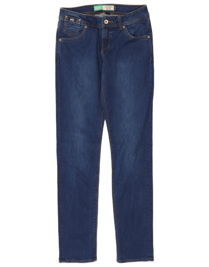 Damskie jeansy Superdry Imogen Slim W26 L32 Niebieskie, bawełniane