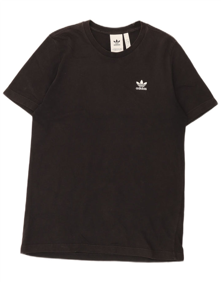 Adidas Męska Koszulka Top Mała Czarna Bawełna