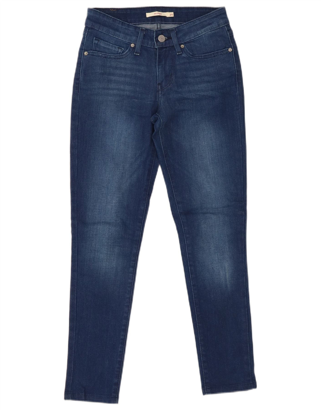 Damskie jeansy LEVI'S 711 Skinny W25 L26 Niebieskie bawełniane