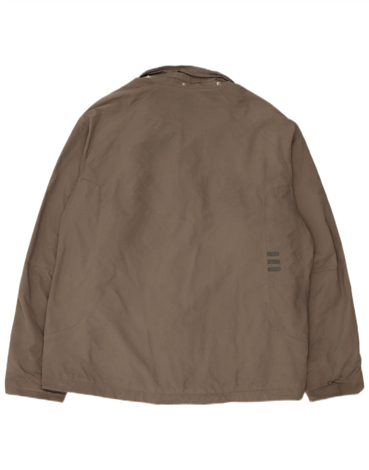Męska kurtka przeciwdeszczowa Adidas UK 40 Large Khaki Nylon