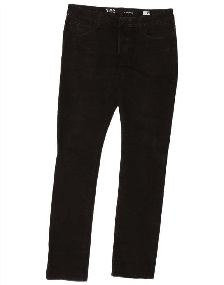 Damskie jeansy Lee Slim W34 L33 Czarne bawełniane