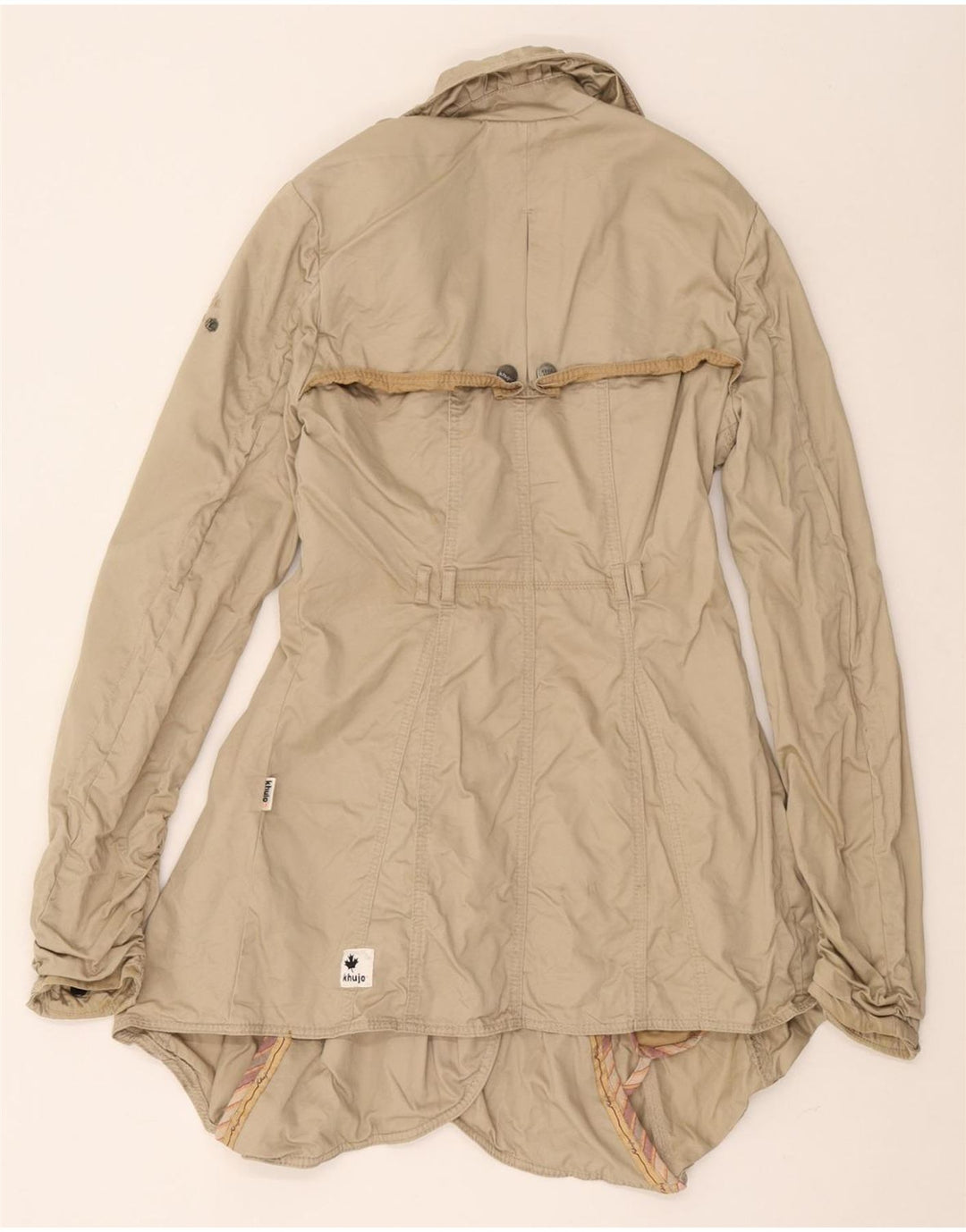 Trencz damski KHUJO UK 10 Small Beżowy Bawełniany