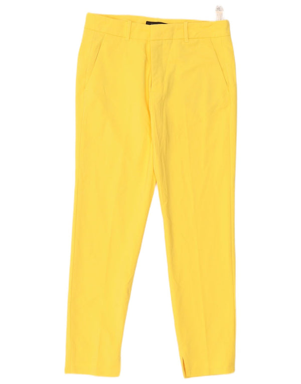Spodnie damskie Zara Slim Chino EU 38 Small W28 L28 Żółta bawełna