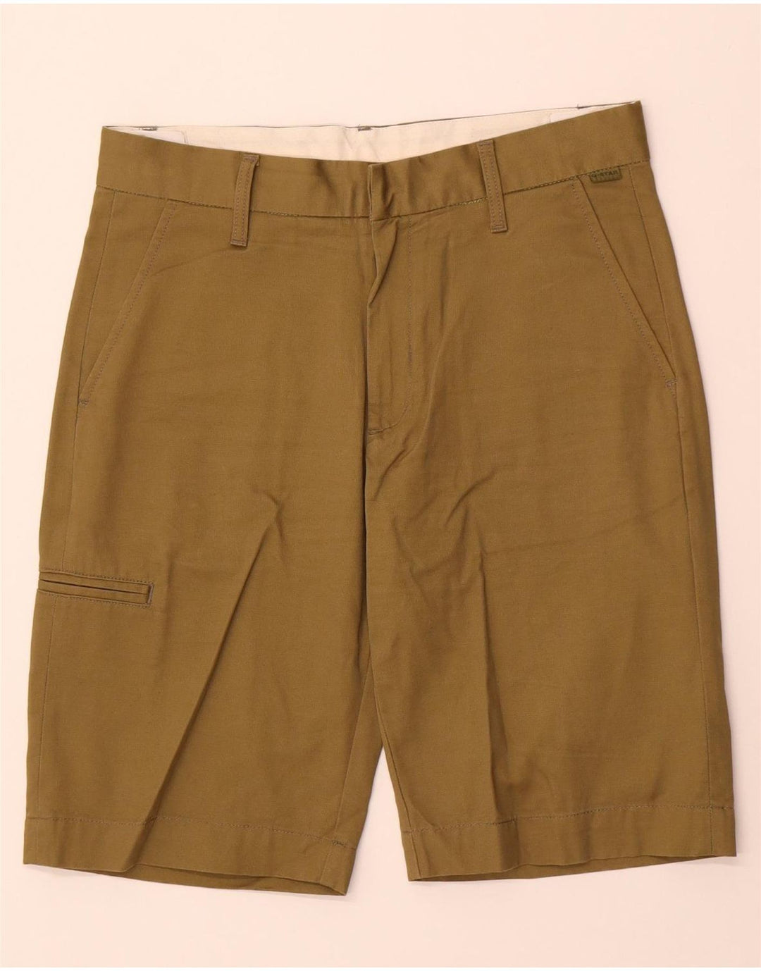 G-STAR Mens Cargo Shorts W28 Small Khaki Cotton