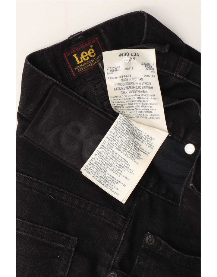 Damskie jeansy Lee Slim W30 L25 Czarne bawełniane
