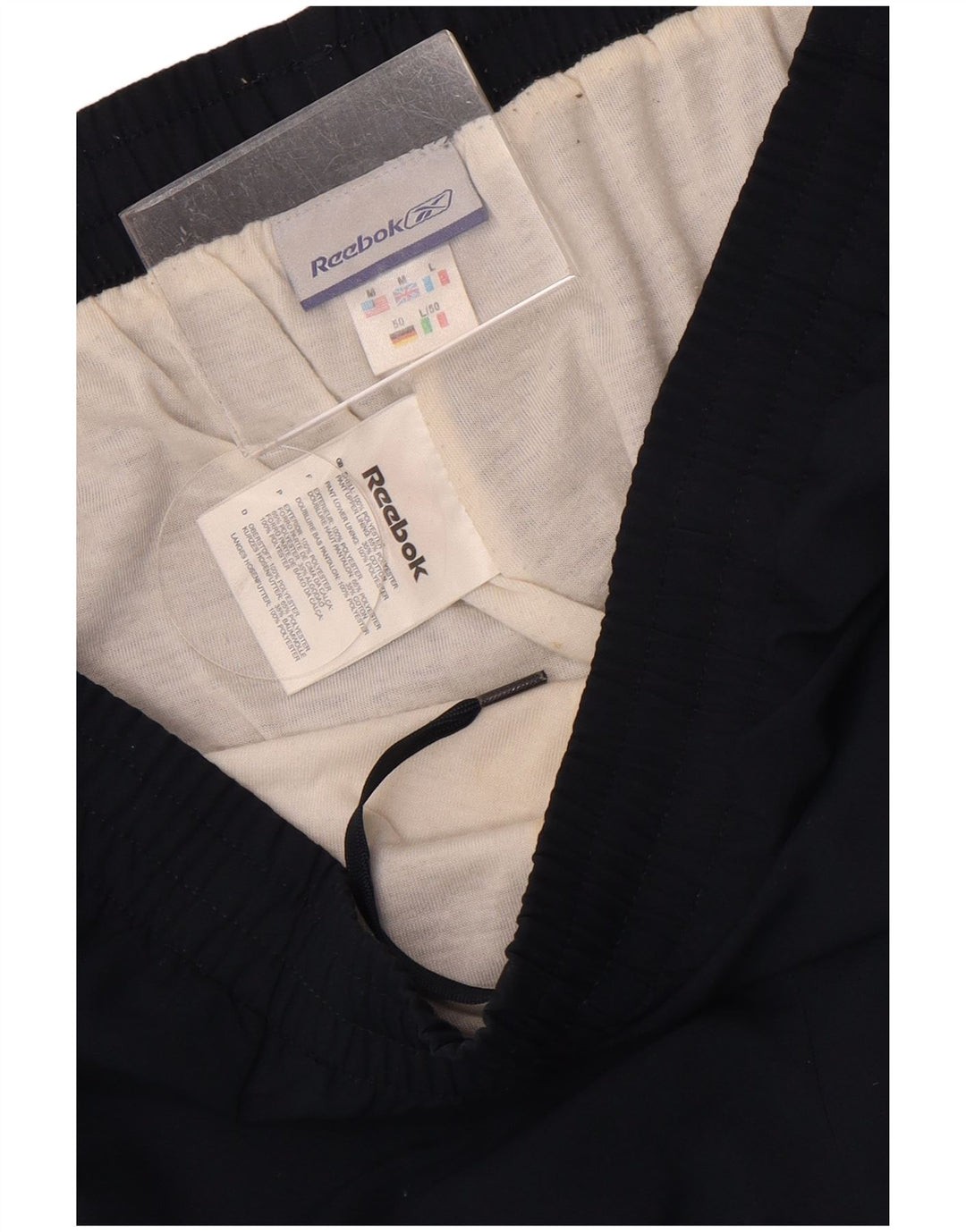 Męskie spodnie dresowe REEBOK Joggers, średni granatowy poliester