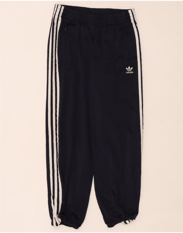 Damskie spodnie dresowe Adidas Joggers UK 10 Małe granatowe, poliestrowe