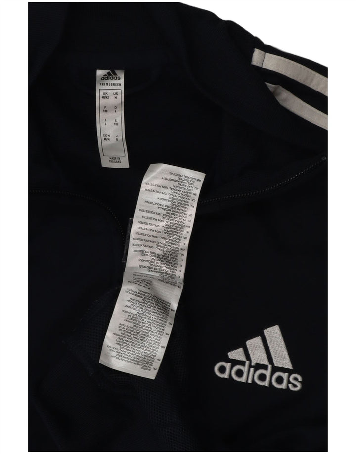 Adidas Męska bluza dresowa UK 40/42 Średni granatowy poliester
