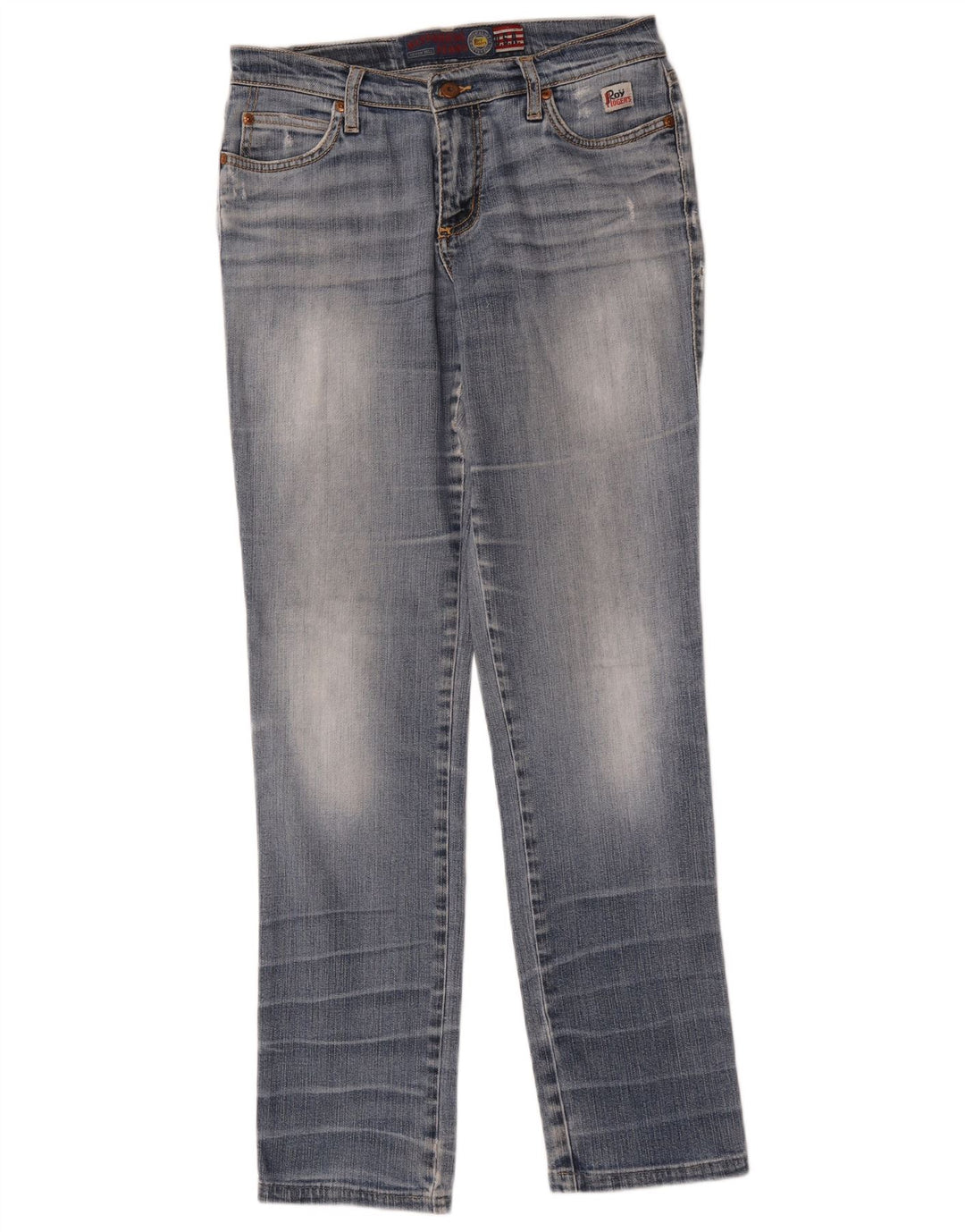Damskie jeansy slim Roy Rogers W30 L31 niebieskie