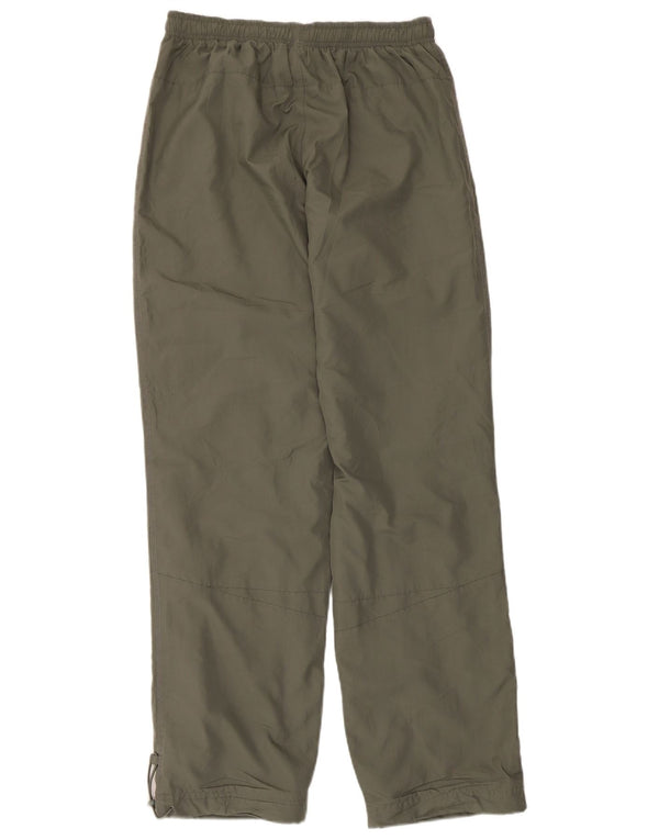 Męskie spodnie dresowe Puma z grafiką, małe, khaki, poliester