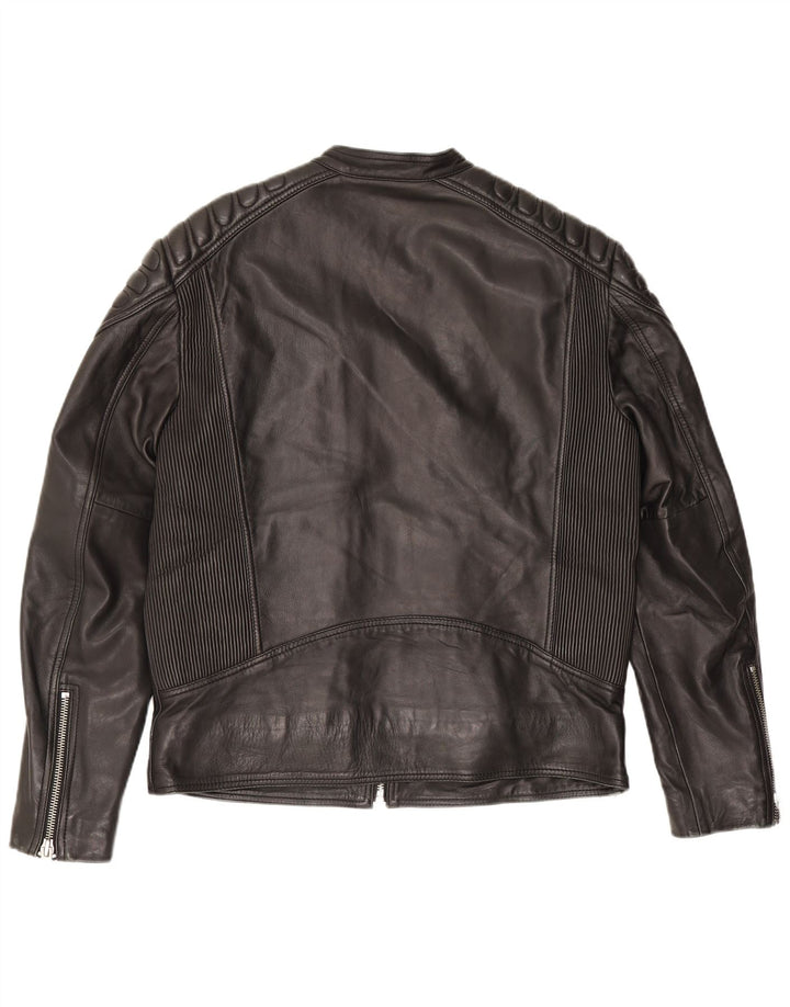 Męska skórzana kurtka motocyklowa Superdry UK 42 XL czarna