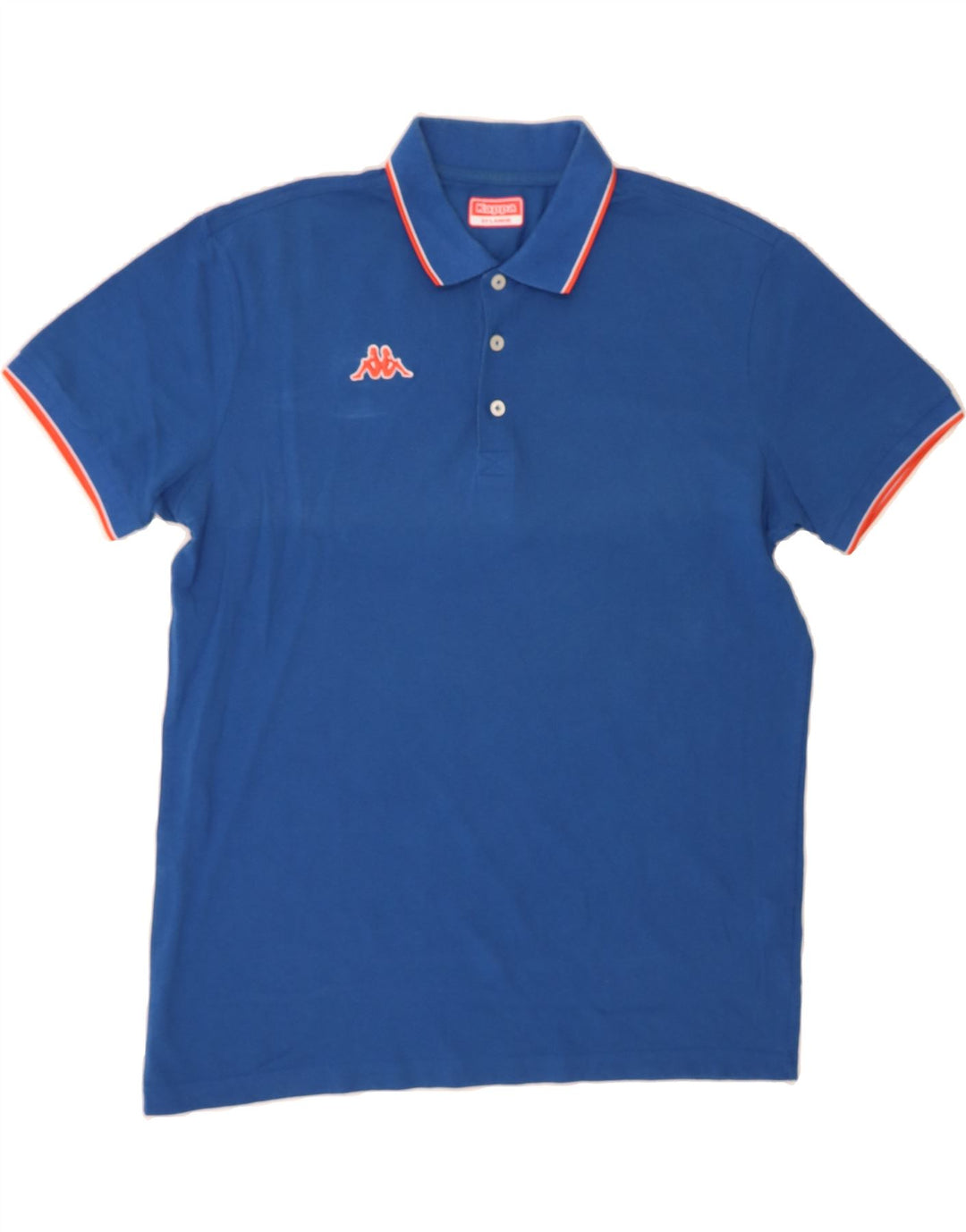 KAPPA Mens Polo Shirt 2XL Blue Cotton Vintage Kappa and Second-Hand Kappa from Messina Hembry 