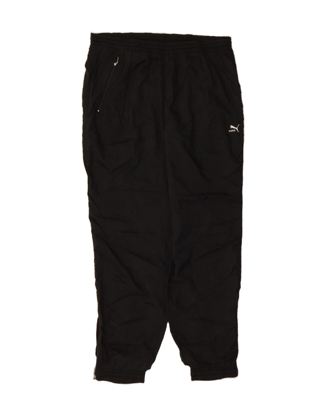 PUMA Mens Tracksuit Trousers Joggers UK 40 Medium Black Polyamide Vintage Puma and Second-Hand Puma from Messina Hembry 