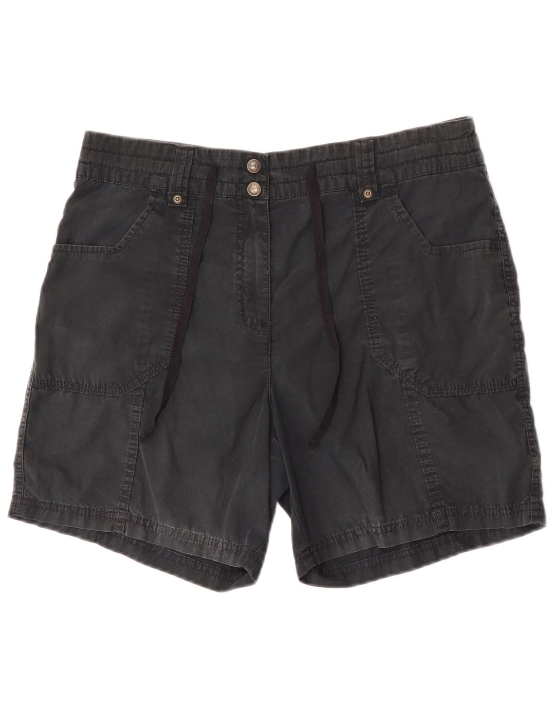 Damskie szorty Marks & Spencer UK 12 Medium W31, czarne, bawełniane